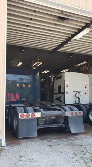 Photo of Truck Being Repaired